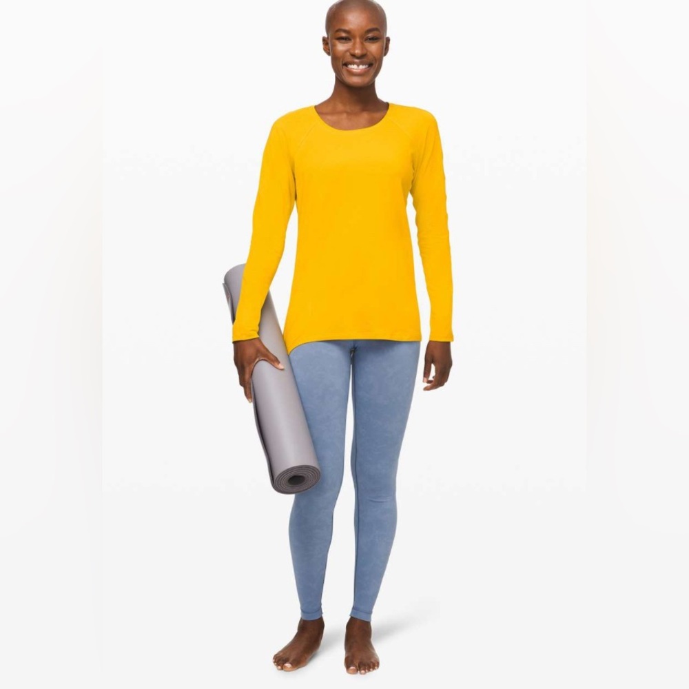 🍋 Lululemon LIKE NEW Emerald Long Sleeve in Honeycomb - Sz 8
